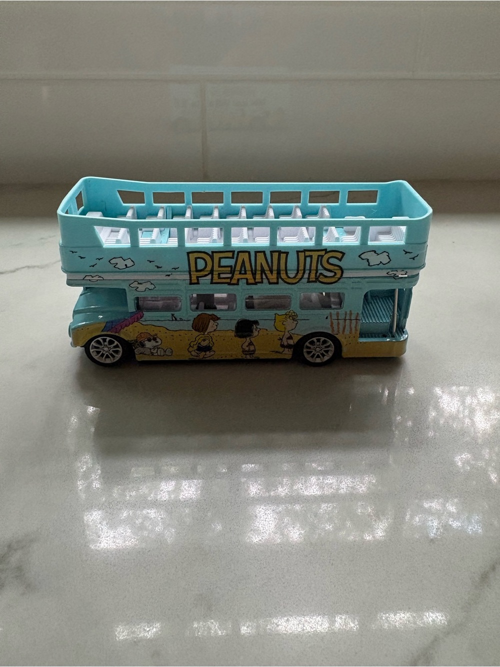 Peanuts Double-Decker Toy Bus